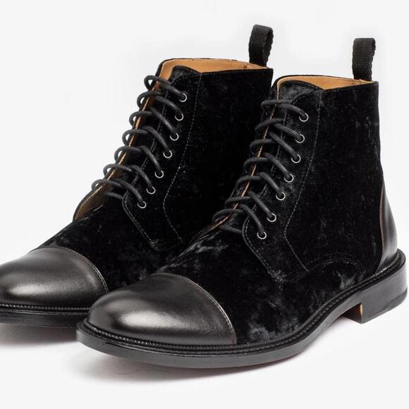 Taft the Jack Boot Black Velour (Velvet) main image 8